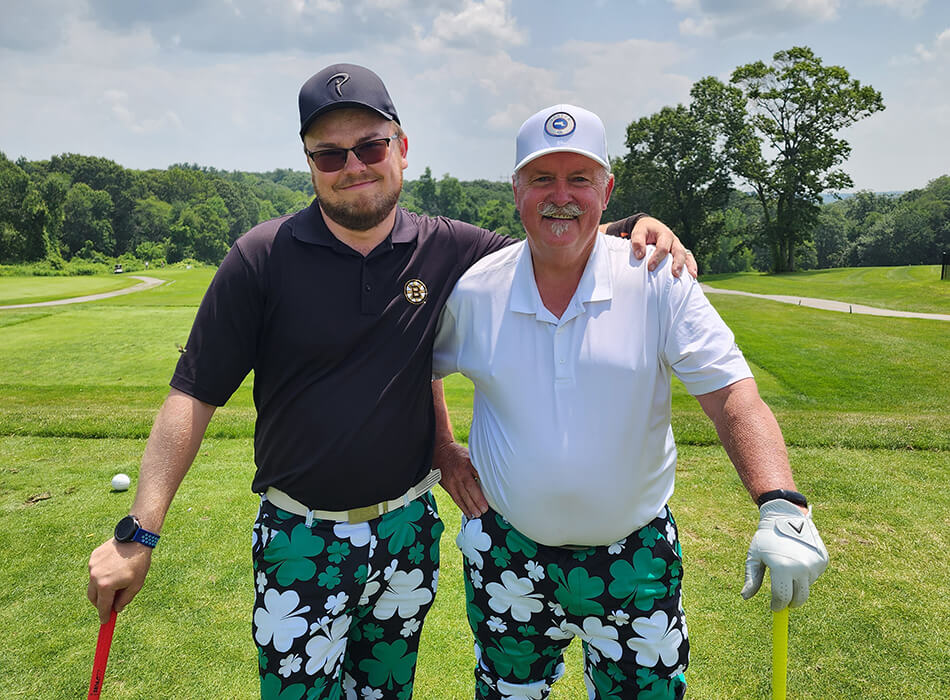 golfers on course