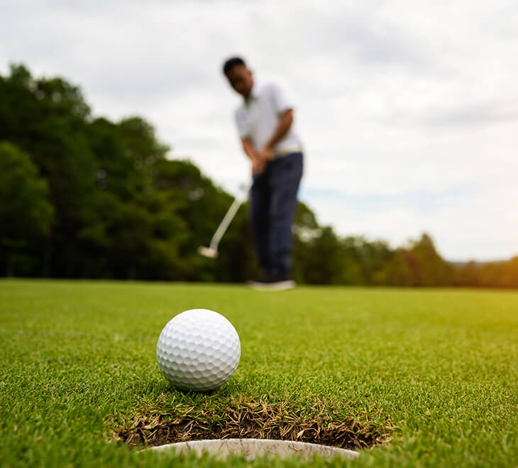 golfer on course